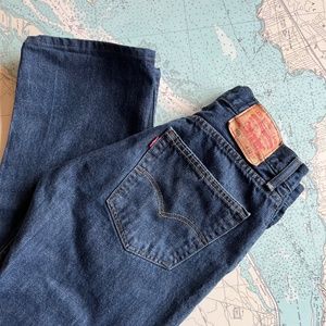 Levi's Dark Wash 505 Relaxed Straight